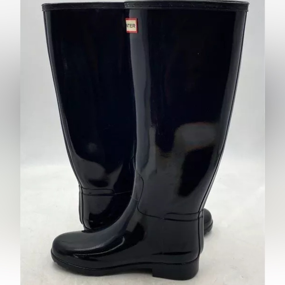 Hunter Black Tall Rain Boots Women's Size 5 - Picture 7 of 10